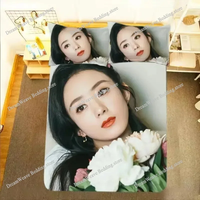 Luxury Lifestyle Photos - Zhao Liying HD-Poster-Kissenbezug + Bettbezug für