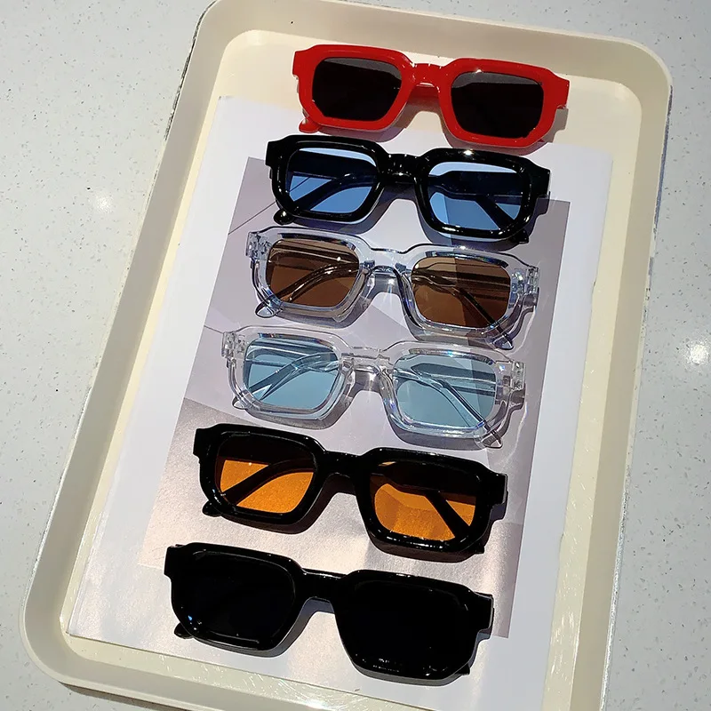 Luxury Zone - Vintage Rechteckige Sonnenbrille für Outdoor-Aktivitäten, Luxusmarken-Design,