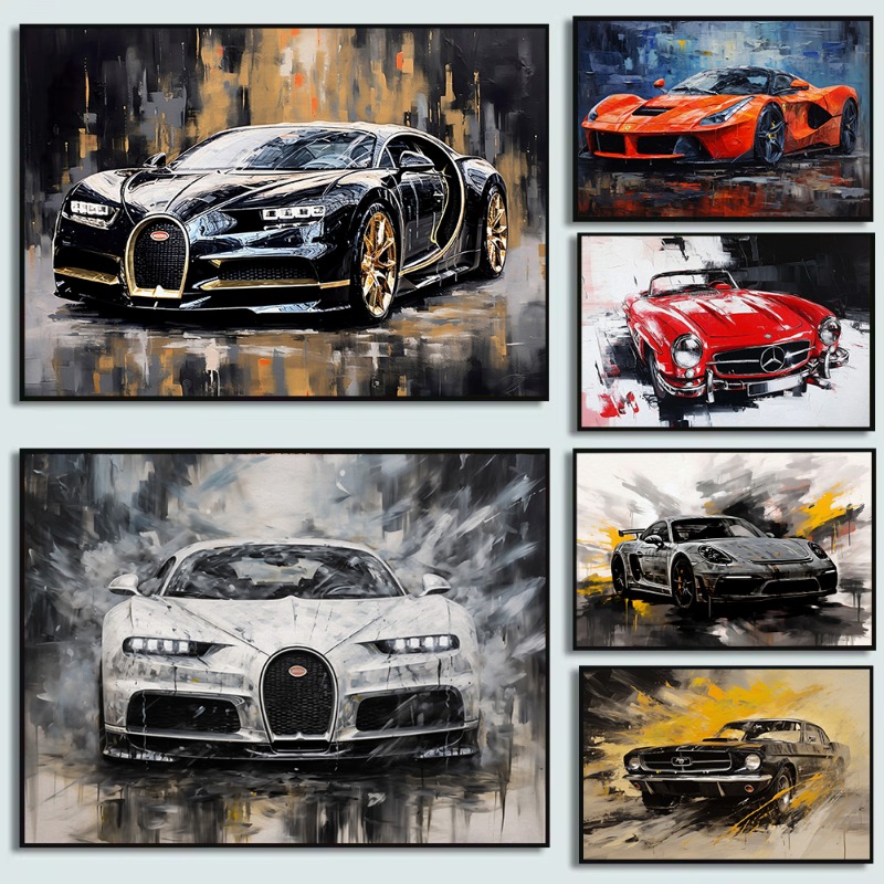 Vintage Ölgemälde Stil Autos P – Luxury Lifestyle Cars Bewertung und Preis